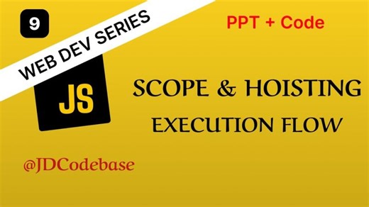 JavaScript Scope, Hoisting Execution Flow Tutorial | Jatin Dhamija posted on the topic | LinkedIn