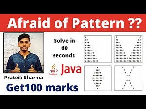 Nested loop in Java class 10 computer applications crash course by Prateik Sharma Patterns in java