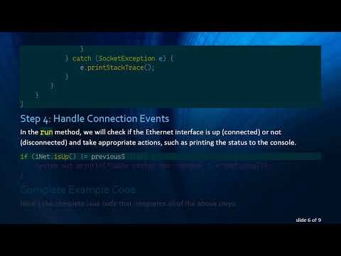 Detecting Ethernet Cable Connection Status in Java on Windows