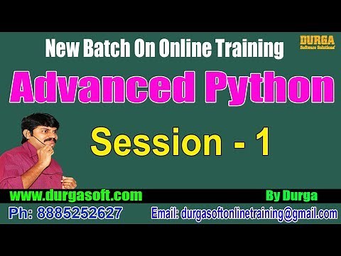 Advanced Python || OOPs:Class,Object and Reference Variables in Simple Way||by Durga On 09-07-2018