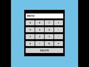 How to make calculator using html and css