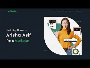 Responsive Portfolio Website Using HTML CSS and JavaScript