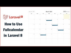 How to Use Fullcalendar in Laravel 8