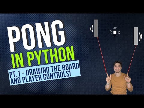 How to Code Classic PONG in Python Using Pygame! Part 1 - Draw the Game and Create Player Controls!!