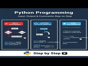 Python Programming | Input, Output & Comments Step by Step