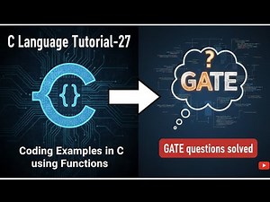 C Language Tutorial-27 | Coding Examples in C using Functions