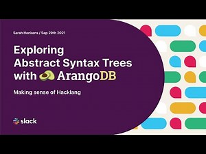 Exploring Abstract Syntax Trees with ArangoDB