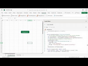 Add a Dialog box to your Excel Office Script code Demo 1 of 2