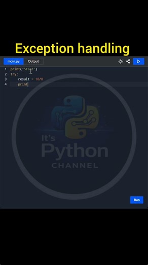 Exception handling in python