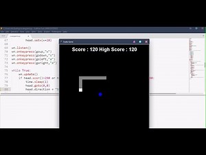 Python Turtle make a Snake Game very easily step by step Tutorial