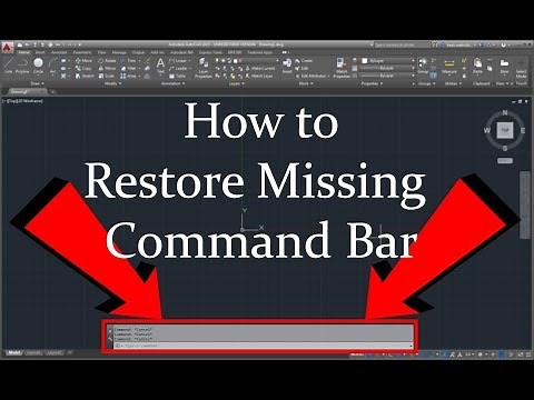 How To Restore Missing Command Bar In AutoCAD 2017 | DigitalKnowledge