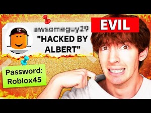 I hacked this guy's Roblox account..