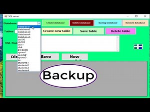 How to backup, delete, and restore database in SQL server