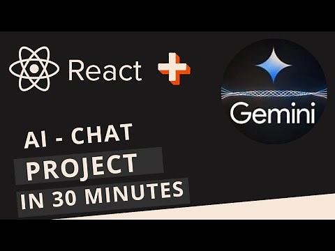 Create AI Chat App using React JS and Google Gemini API in 30 minutes.
