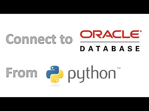 How connect to an Oracle database from Python