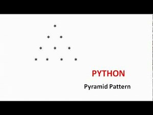 Python Pyramid pattern | PYTHON | Easy for Beginners/Experts