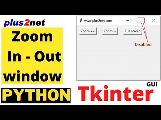 Tkinter window geometry to manage height width and zoom out using state and resizable() option