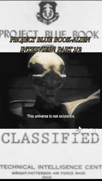 PROJECT BLUE BOOK-ALIEN INTERVIEW! PART 1/2 #project #blue #book #alien #interview