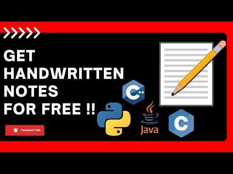 Get Programming Languages Handwritten Notes for free!