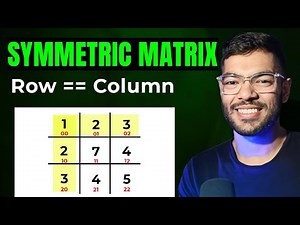 Symmetric matrix Java Program | Simple Logic 2d array ISC