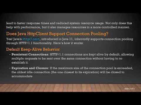 Understanding Connection Pooling in Java's HttpClient