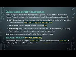 How to Send Email through AWS Workmail from Your Python Script