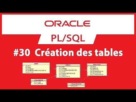 #30 Création des tables | Formation Oracle PL/SQL