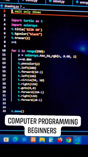 Logo with Python 👍 | Computer Programming Beginners