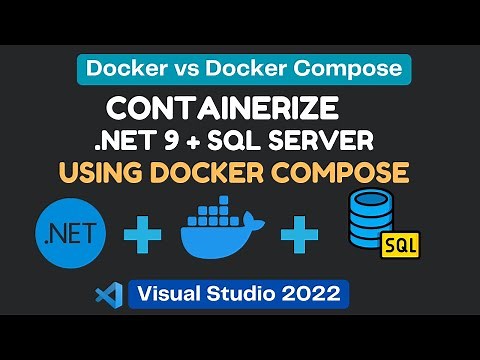 Docker Compose | Containerize .NET Core 9 Web API with SQL Server | Step by Step Tutorial