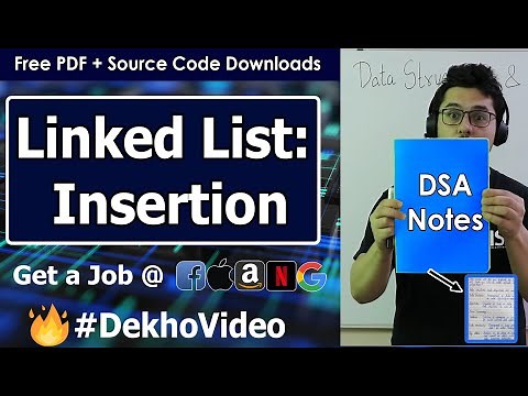 Insertion of a Node in a Linked List Data Structure