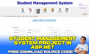 Student Management System Project in ASP.net with Source Code
