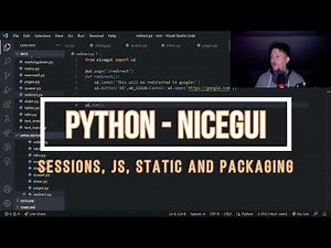 Python - NiceGUI - Sessions, JS, static and packaging