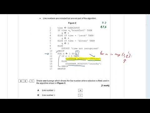 AQA 8525 GCSE Computer Science Specimen Paper 1 Walkthrough