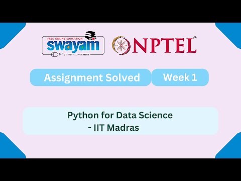 Python For Data Science Week 1 || NPTEL Answers 2025 || #nptel #nptel2025 #myswayam