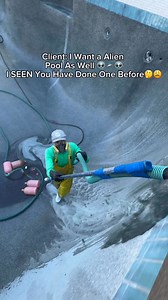 Alien Pool ASMR POV Pool Plastering Work with glow in the dark Pebble #primetimepoolplastering #asmrsounds | Primetime pool plastering