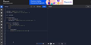 Username and Password Python Program