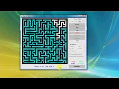 Real-Time Maze Solving and Pathfinding using DFS, BFS, A*, Greedy and Dijkstra's Algorithms in Java