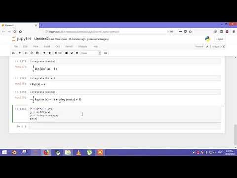 Python Jupyter Sympy Tutorial
