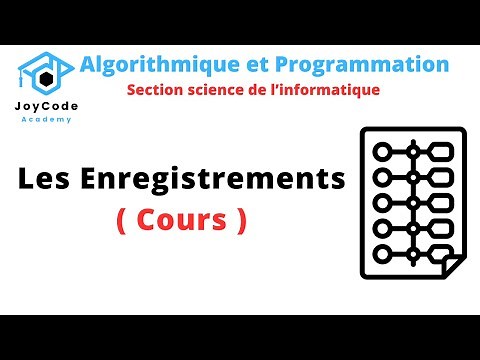 Les enregistrements cours | Section sciences de l'informatique | Algorithmique & python