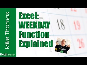 Excel: The WEEKDAY Function - Separate Weekdays from Weekends