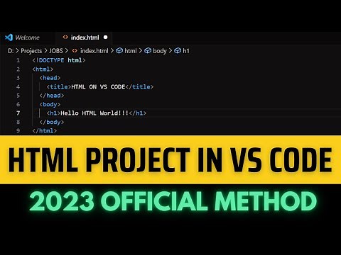 How to Write & Run HTML in Visual Studio | HTML in VS Code (2023 Update)