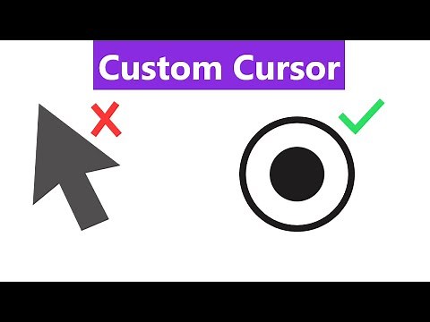 Cursor Magic: Creating a Custom Mouse Cursor with HTML, CSS, and JavaScript | #huxnwebdev