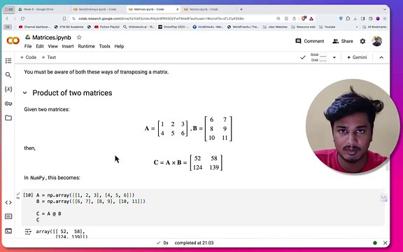 Matrices in Python Numpy in Detail