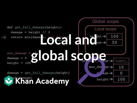 Local and global scope | Intro to CS - Python | Khan Academy