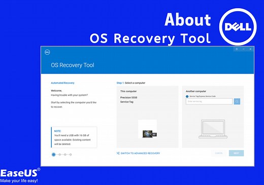 Dell OS Recovery Tool Windows 11/10: Windows Backup and Recovery Option