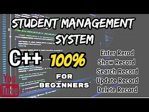 C++ Project Student Management System with source code