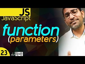 Functions with Parameters in JavaScript Tutorial for Beginners in हिंदी / اردو - Class - 23