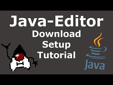 Java-Editor - download & setup tutorial