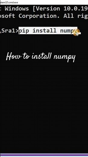 How to install numpy #coding #python #numpy