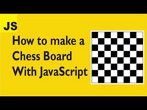 How to make a chessboard with JavaScript || (JavaScript Project for Beginners)